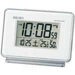 SEIKO(セイコー) 温湿度計付きデジタル電波目覚まし時計 SQ767W 1個