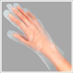 【業務用パック】福助工業 ポリ手袋 外エンボス 1箱（100枚x30パック） M