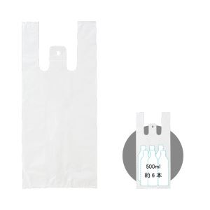 【業務用パック】レジ袋（乳白） Mサイズ 1箱（4000枚）