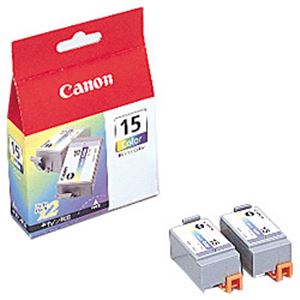 Canon（キャノン） インクカートリッジ カラー 型番：BCI-15C 単位（入り数）：1箱（2個入） BCI-15COLOR2コ