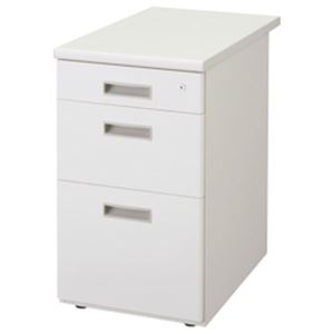 ライオン事務器 LZシリーズ スチールデスク 脇机 LZ-047E-W