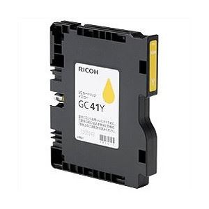 リコー対応 インクカートリッジ イエロー Mサイズ 1個 型番：GC41Y GC41Y