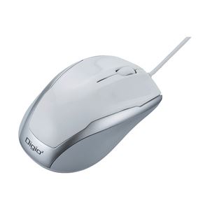 BlueLED式有線マウス ホワイト MUS-UKT92W 1個 MUS-UKT92W