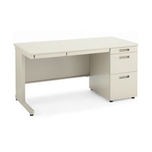 コクヨ INVENT片袖147 ナチュラルグレー 外寸法：W140×D70×H70cm 単位：1台 TKG-D147F1