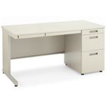 コクヨ INVENT片袖147 ナチュラルグレー 外寸法：W140×D70×H70cm 単位：1台 TKG-D147F1