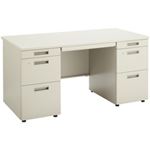 コクヨ INVENT両袖147 ナチュラルグレー 外寸法：W140×D70×H70cm 単位：1台 TKG-DD147F1