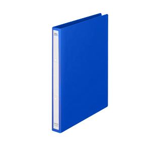 リングファイル（タテ・2穴） ブルー 背幅：2.7cm 1箱（40冊） FM-BASIC-008 BL-ハコ