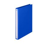 リングファイル（タテ・2穴） ブルー 背幅：2.7cm 1箱（40冊） FM-BASIC-008 BL-ハコ