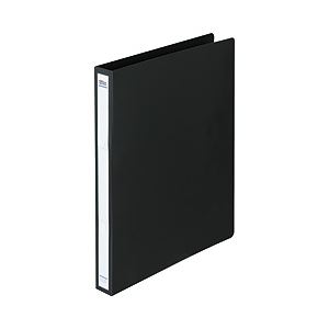 リングファイル（タテ・2穴） ブラック 背幅：2.7cm 1箱（40冊） FM-BASIC-008 BK-ハコ