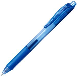 （業務用セット） ぺんてる エナージェルX ノック インク色：青 ボール径：0.3mm 単位：1本 【×50セット】