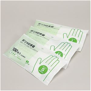 （業務用セット） やなぎプロダクツ 高密度ポリエチレン手袋 M 半透明 1箱（100枚） 【×30セット】