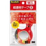 （業務用セット） スコッチ 超透明テープ（小巻） 1巻 型番：CC1809-D-N 【×40セット】