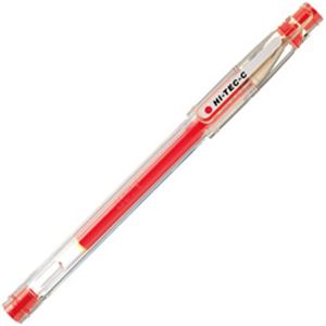 （業務用セット） パイロット ハイテックC 激細 インク色：赤 ボール径：0.3mm 単位：1本 【×20セット】