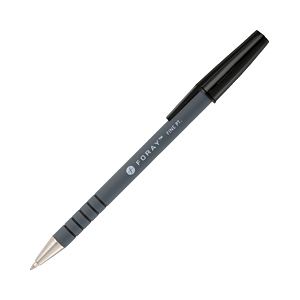 （業務用セット） FORAY ラバーボールペン 黒・0.7mm 12本入 【×20セット】