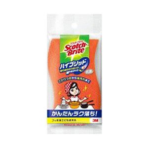 （業務用セット） スコッチ・ブライトTM ハイブリット貼り合わせスポンジ オレンジ 【×20セット】