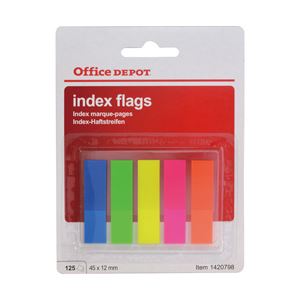 （業務用セット） 粘着メモ フィルムタイプ ノートSS 蛍光 4.5x1.2cm 1パック（5冊） 【×20セット】