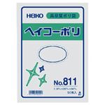 （業務用セット） ポリエチレン袋 厚口 50枚入 No.811：縦30×横20cm 【×10セット】