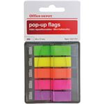 （業務用セット） 粘着メモ フィルムタイプ ノートSS ポップアップ 蛍光 4.5x1.2cm 1パック（5冊） 【×10セット】