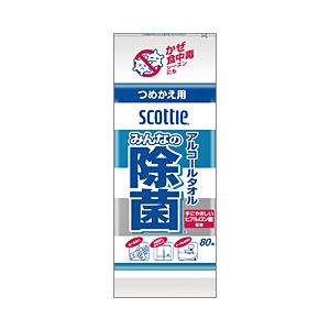 （業務用セット） クレシア スコッティ アルコールタオル みんなの除菌 詰替用 【×10セット】