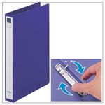 （業務用セット） リングファイル ツイストリング（A4タテ・2穴） 背幅3.6cm・収容枚数200枚 ブルー 【×10セット】