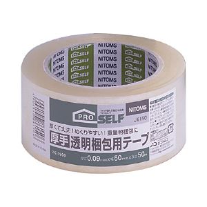 （業務用セット） ニットー 厚手透明梱包用テープ 【×10セット】