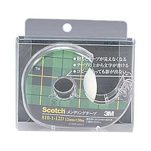 （業務用セット） スコッチ メンディングテープ 小巻 （1.2cm×30m） ディスペンサー付 【×10セット】