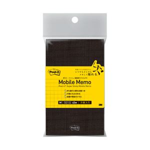 （業務用セット） ポストイット 強粘着モバイルメモ 方眼・本体 1冊（45枚） 型番：SSM-M02 【×10セット】
