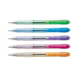 （業務用セット） パイロット スーパーグリップノック パック売 黒・0.7mm 1パック（5本） 【×10セット】