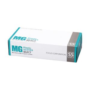 （業務用セット） フォーカス MGプラスチックグローブSELECT 粉なし 半透明 1箱（100枚） SSサイズ 【×10セット】