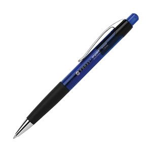 （業務用セット） FORAY ノック式油性ボールペン青 インク色：青 ボール径：1.0mm 1箱（12本） 【×10セット】