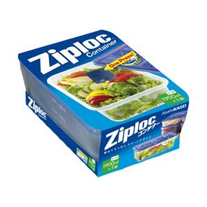 （業務用セット） 旭化成 ジップロックコンテナー 長方形 1900ml 1個  【×20セット】