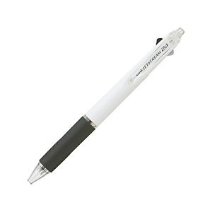 （業務用セット） ジェットストリーム 多機能ペン 0.5mm 軸色：白 インク：黒・赤+シャープペン 【×10セット】