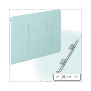 （業務用セット） コクヨ フラットファイル［紙表紙］ パック売 A3ヨコ・ブルー 【×10セット】