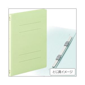 （業務用セット） コクヨ フラットファイル［紙表紙］ パック売 A4タテ・グリーン 【×10セット】