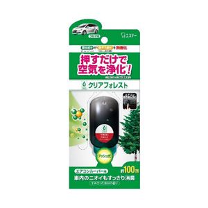 （業務用セット） エステー 車用消臭剤クリアフォレスト クルマ エアコンルーパー 本体 1個 【×10セット】