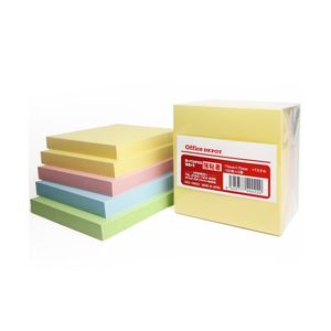 （業務用セット） 強粘着メモ75x75 1パック（5冊） 【×5セット】