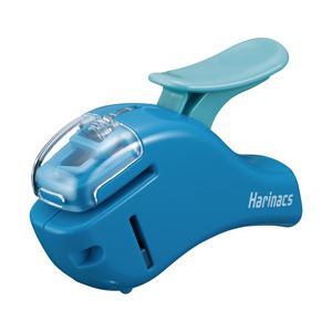（業務用セット） コクヨ 針なしステープラー ハリナックスコンパクトアルファ5枚タイプ 青 1個 型番：SLN-MSH305B  【×10セット】