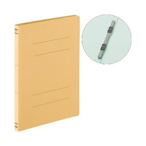 （業務用セット） フラットファイル 10冊入 A4タテ・イエロー 【×5セット】