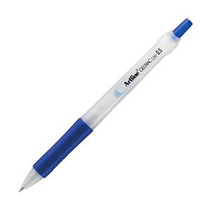 （業務用セット） ノック式ゲルボールペン ボール径：0.5mm 青 1箱（10本） 【×5セット】