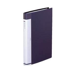 （業務用セット） 交換式名刺帳（A4タテ・30穴） 収容枚数： 360枚 背幅： 2.5cm 藍 【×5セット】