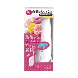 （業務用セット） エステー 自動でシュパッと消臭プラグ ピュアフローラルの香り 本体 1個（39ml） 【×5セット】