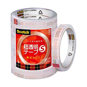 （業務用セット） スコッチ 透明美色S パック売 （1.2cm×35m） BK-12N 1パック（10巻） 【×5セット】
