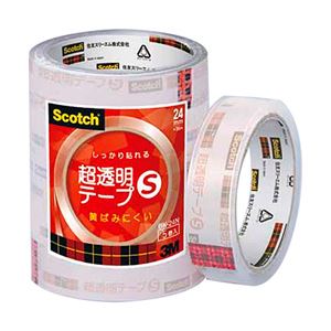 （業務用セット） スコッチ 透明美色S パック売 （2.4cm×35m） BK-24N 1パック（5巻） 【×5セット】