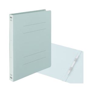 （業務用セット） 厚とじフラットファイル 10冊入 A4タテ ブルー 【×5セット】