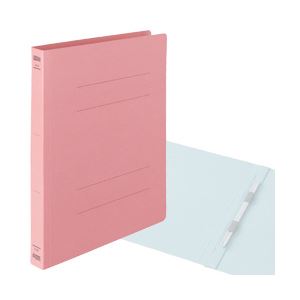 （業務用セット） 厚とじフラットファイル 10冊入 A4タテ ピンク 【×5セット】