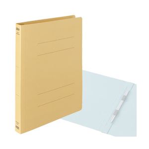 （業務用セット） 厚とじフラットファイル 10冊入 A4タテ イエロー 【×5セット】