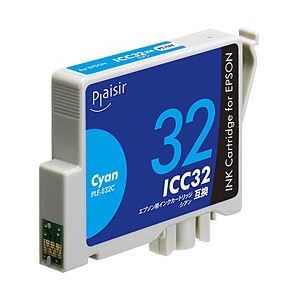 （業務用セット） エプソン（EPSON） インクカートリッジ シアン 汎用 ICC32対応 単位：1個 【×5セット】