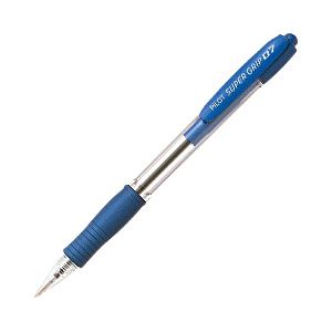 （業務用セット） パイロット スーパーグリップノック パック売 青・0.7mm 1箱（10本） 【×5セット】