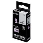 （業務用セット） カシオ（CASIO） ネームランド エコテープカートリッジ 透明に黒文字 9mm 【×5セット】
