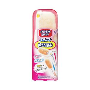 （業務用セット） 花王 クイックルワイパー ハンディ 伸び縮みタイプ本体 （ふわふわキャッチャー1枚付） 【×5セット】